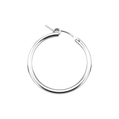 2 x 27mm Hoop Earrings   - Sterling Silver