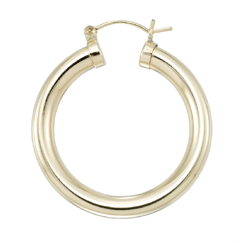 Hoop Earrings 5 x 35mm - Gold Filled