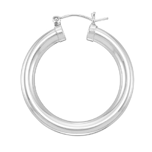 Hoop Earrings 5 x 35mm - Sterling Silver