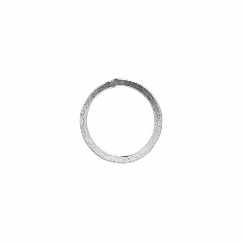 Medium Flat Round Link - Sterling Silver