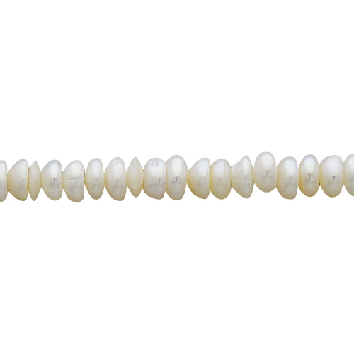 Freshwater Pearls - Button - 3.5-4.5mm - White