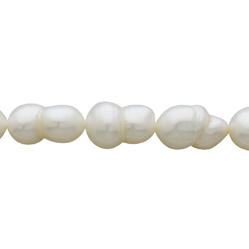 Freshwater Pearls - Peanut - 6-8mm - White