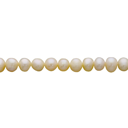 Freshwater Pearls - Potato - 4-4.5mm - Peach