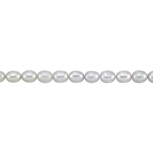 Freshwater Pearls - Rice - 4mm-4.5mm - Silver