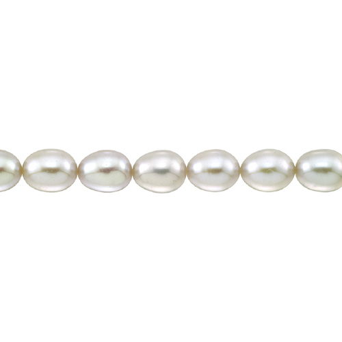 Freshwater Pearls - Rice - 6mm-7mm - Silver