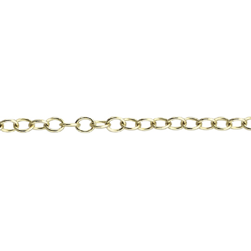Cable Chain 1.45 x 2mm - Gold Filled