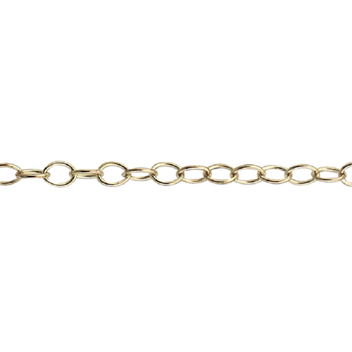 Cable Chain 1.65 x 2.35mm - Gold Filled