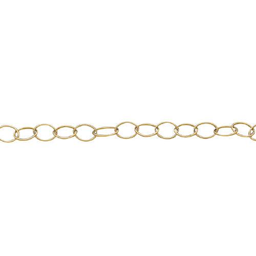 Cable Chain 5.6 x 7.8mm - Gold Filled