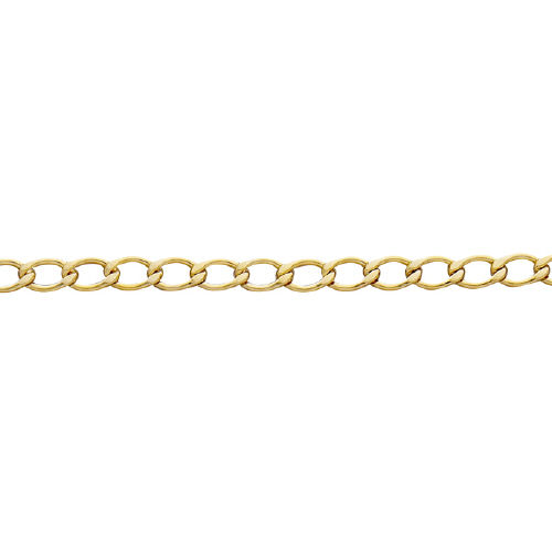 Curb Chain Flat 3.4 x 5.8mm - Gold Filled