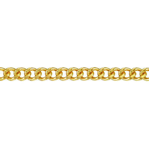 Curb Chain Flat 5mm - Gold Filled