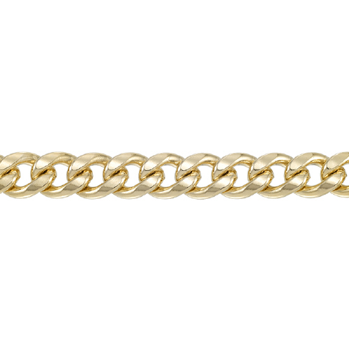 Curb Chain Flat 9.3mm - Gold Filled