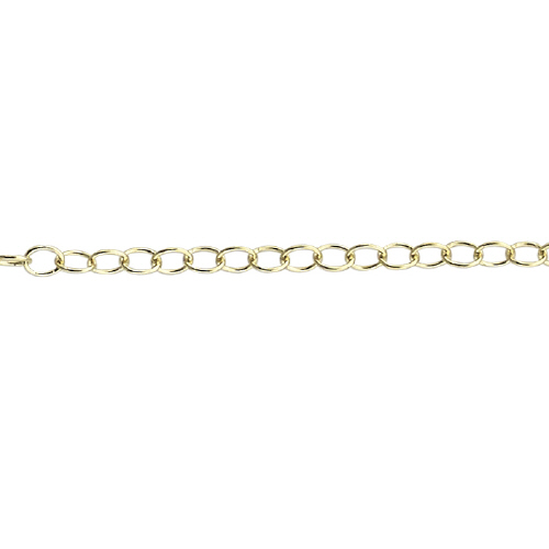 Flat Cable Chain 1.3 x 1.9mm - Gold Filled