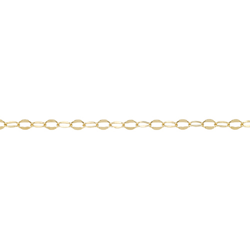 Dapped Chain 2.6 x 3.6mm - Gold Filled