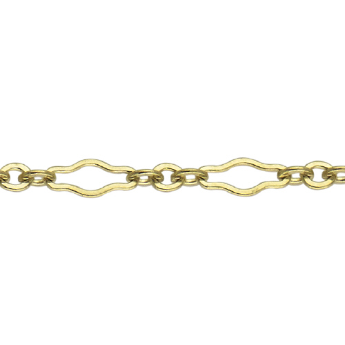 Fancy Chain 3.1 x 6.75mm - Gold Filled