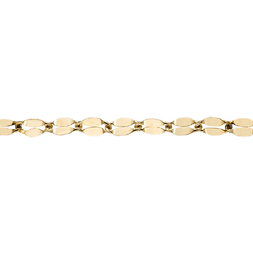 Dapped Chain 3.1 x 4.7mm - Gold Filled