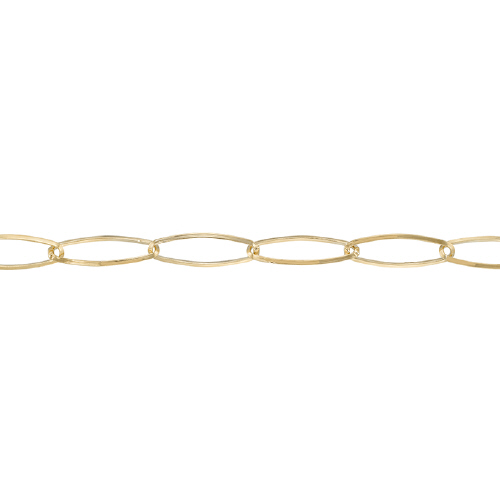 Oval Chain with traingular cut 5.9 x 18.2mm - Gold Filled