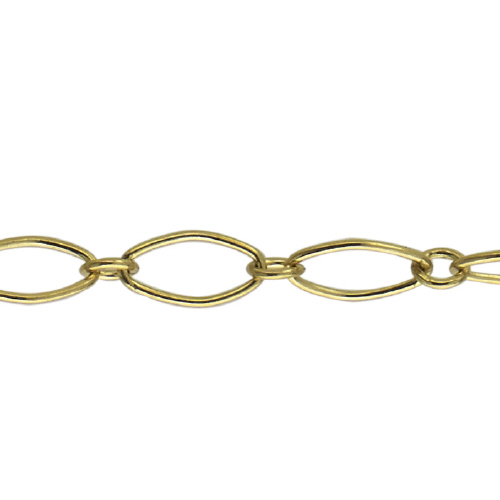 Fancy Chain 4.4 x 7.7mm - Gold Filled