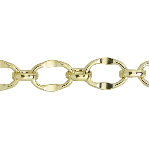 Fancy Chain 5.25 x 7.3mm - Gold Filled