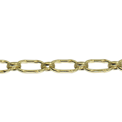 Fancy Chain 3 x 6.35mm - Gold Filled