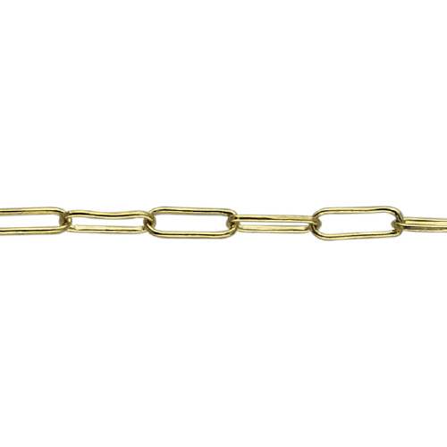 Fancy Paperclip Chain 1.8 x 5.1mm - 14 Karat Gold