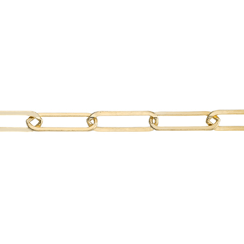 Fancy Rectangular Flat Chain 5.3 x 18mm - Gold Filled