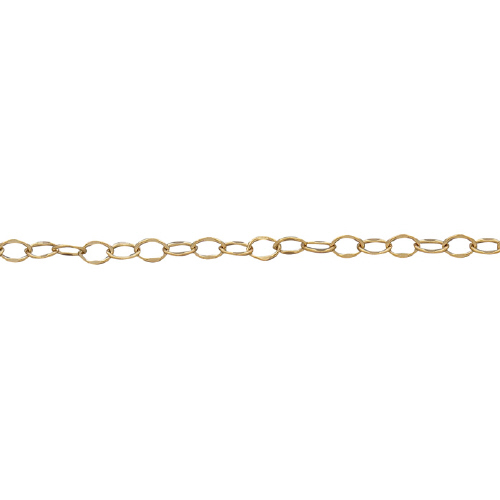 Hammered Chain 2.8 x 4.2mm - Gold Filled