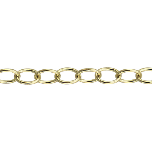 Textured Chain 3.7 x 4.75mm - Gold Filled