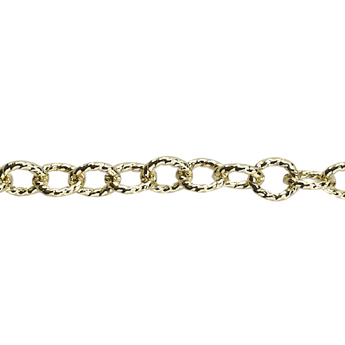Textured Chain 2.65 x 3.8mm - Gold Filled
