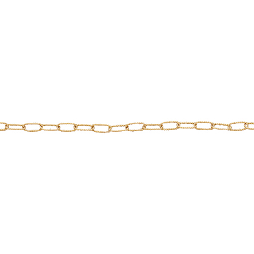 Textured Chain - 5.7 x 2.4mm - Gold Filled