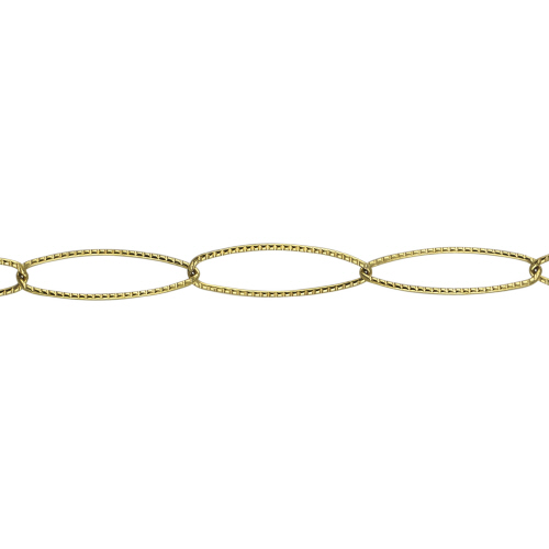 Textured Chain 5.65 x 17.2mm - Gold Filled