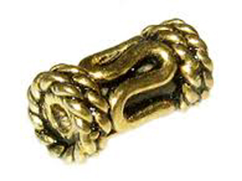 Small Bali StyleTube - Gold Plated