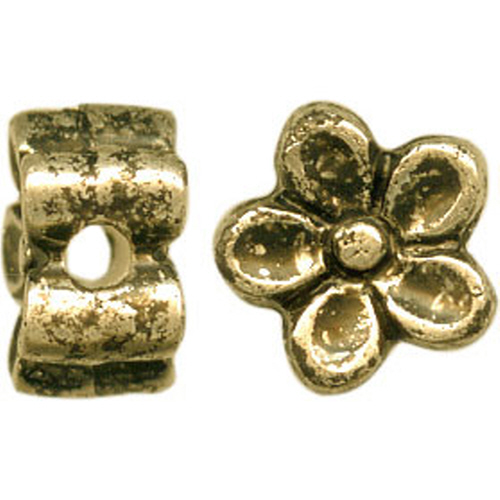 Flower Beads - Gold Plated