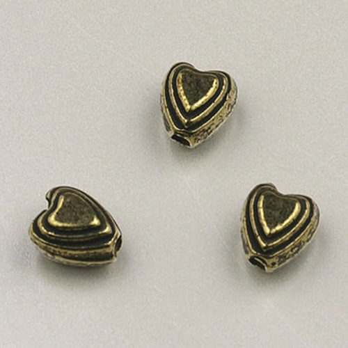 Heart Beads - Gold Plated