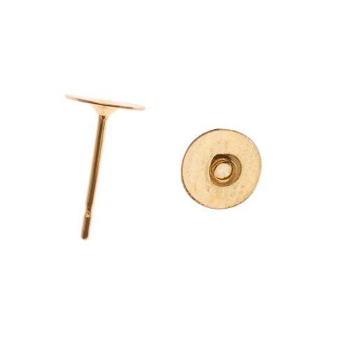 Surgical Earpost 12mm  - Gold Plated (144 pcs/pkt)