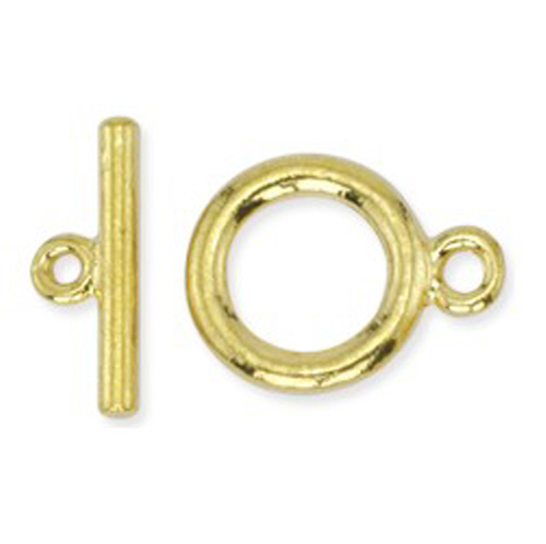 Small Toggle - 9mm - Gold Plated  (72pcs/pkt)