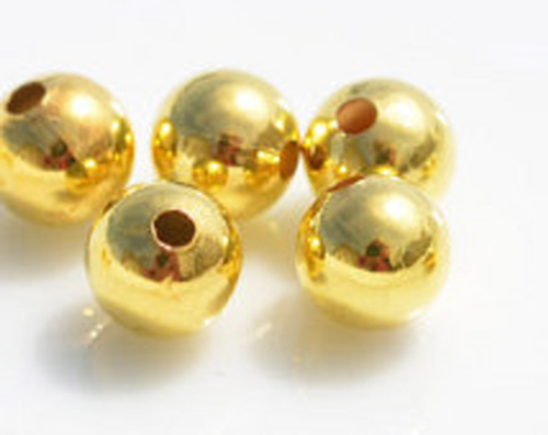 4mm Round Beads - Gold Plated (1100pcs/pkt)