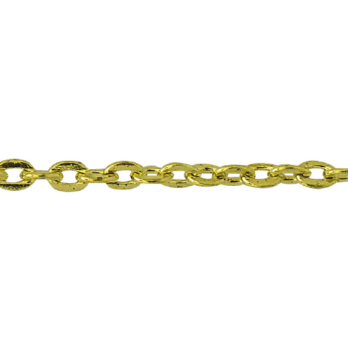 Small Flat Cable Chain - Gold Plated