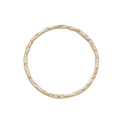 Round Hammered Links 25mm -  Gold Filled