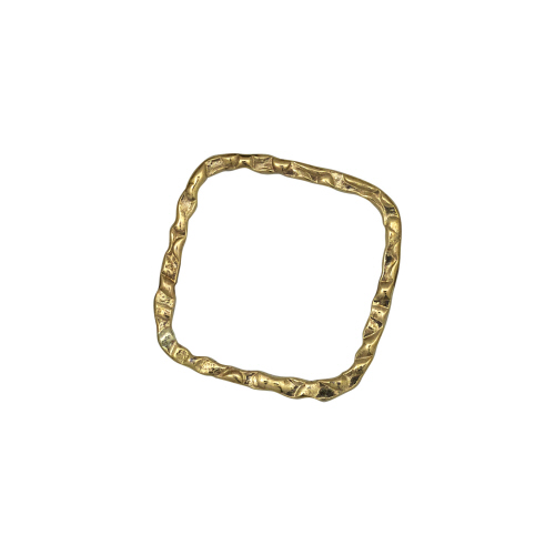 Square Hammered Links 20mm -  Gold Filled