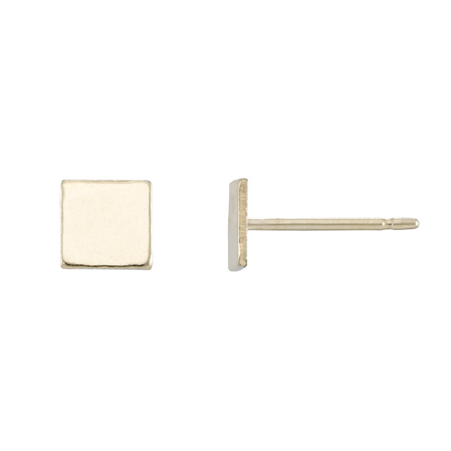 4.7 x 4.7mm Diamond Post Earrings - Gold Filled