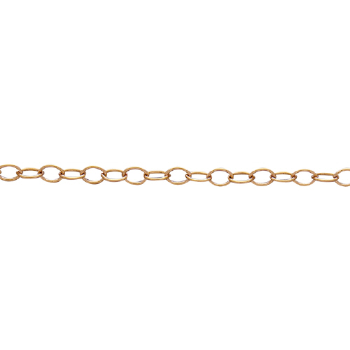 Cable Chain 2.7 x 3.9mm - Rose Gold Filled
