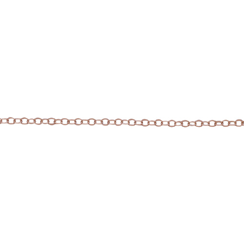 Flat Cable Chain 1.6 x 2.1mm - Rose Gold Filled