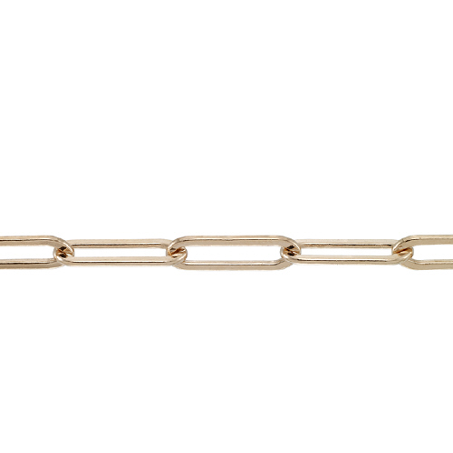 Flat Rectangular Flat Cable Chain 4 x 14mm - Rose Gold Filled