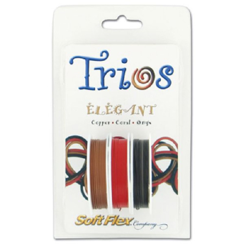 Softflex Trios - 0.019 Dia 3x10ft Elegant(Copper/Coral/Onyx)