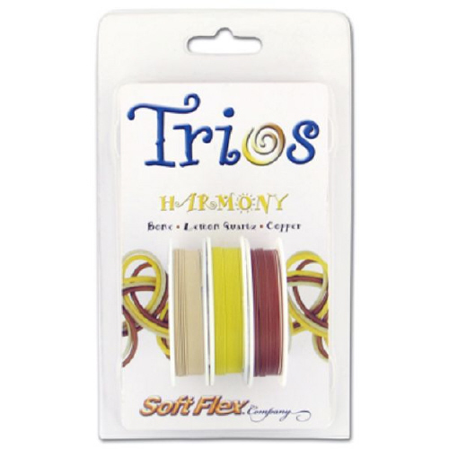Softflex Trios - 0.019 Dia 3x10ft Harmony(Bone/Lemon Quartz/Copper)
