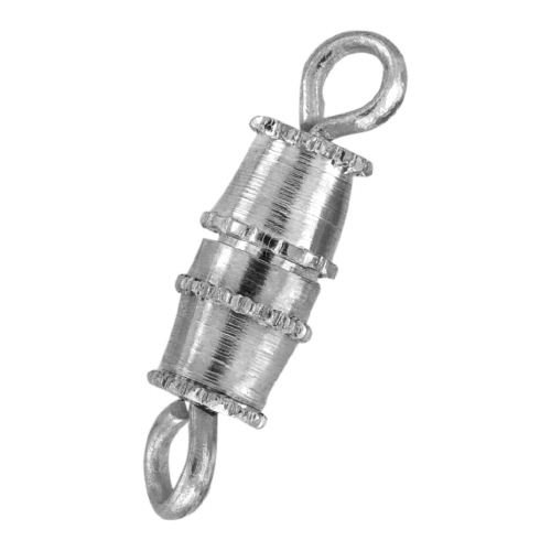 Barrell Clasp Small - Silver Plated (200pcs/pkt)