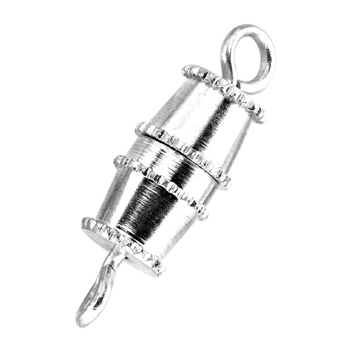 Barrell Clasp Large - Silver Plated  (144 pcs/pkt)