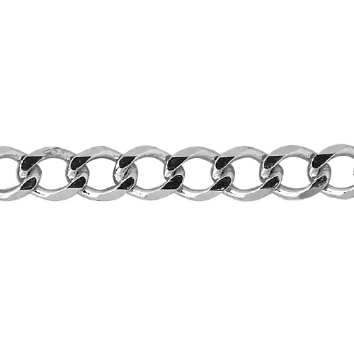 Curb Chain - Silver Plated