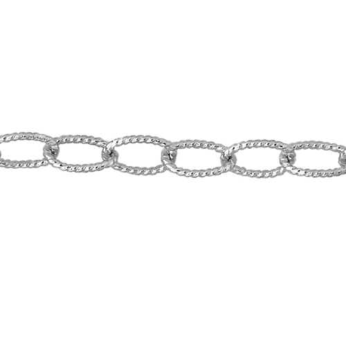 Textured Chain - Silver Plated