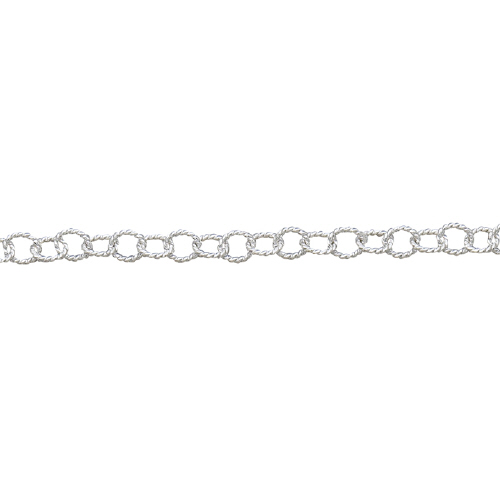 Textured Chain - Silver Plated